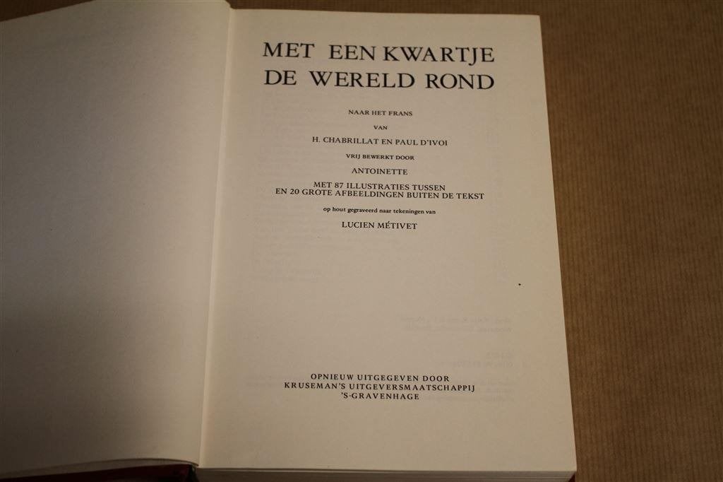 Met een kwartje de wereld rond. Paul d\'. Ivoi., Ophalen of Verzenden, Gelezen, Europa