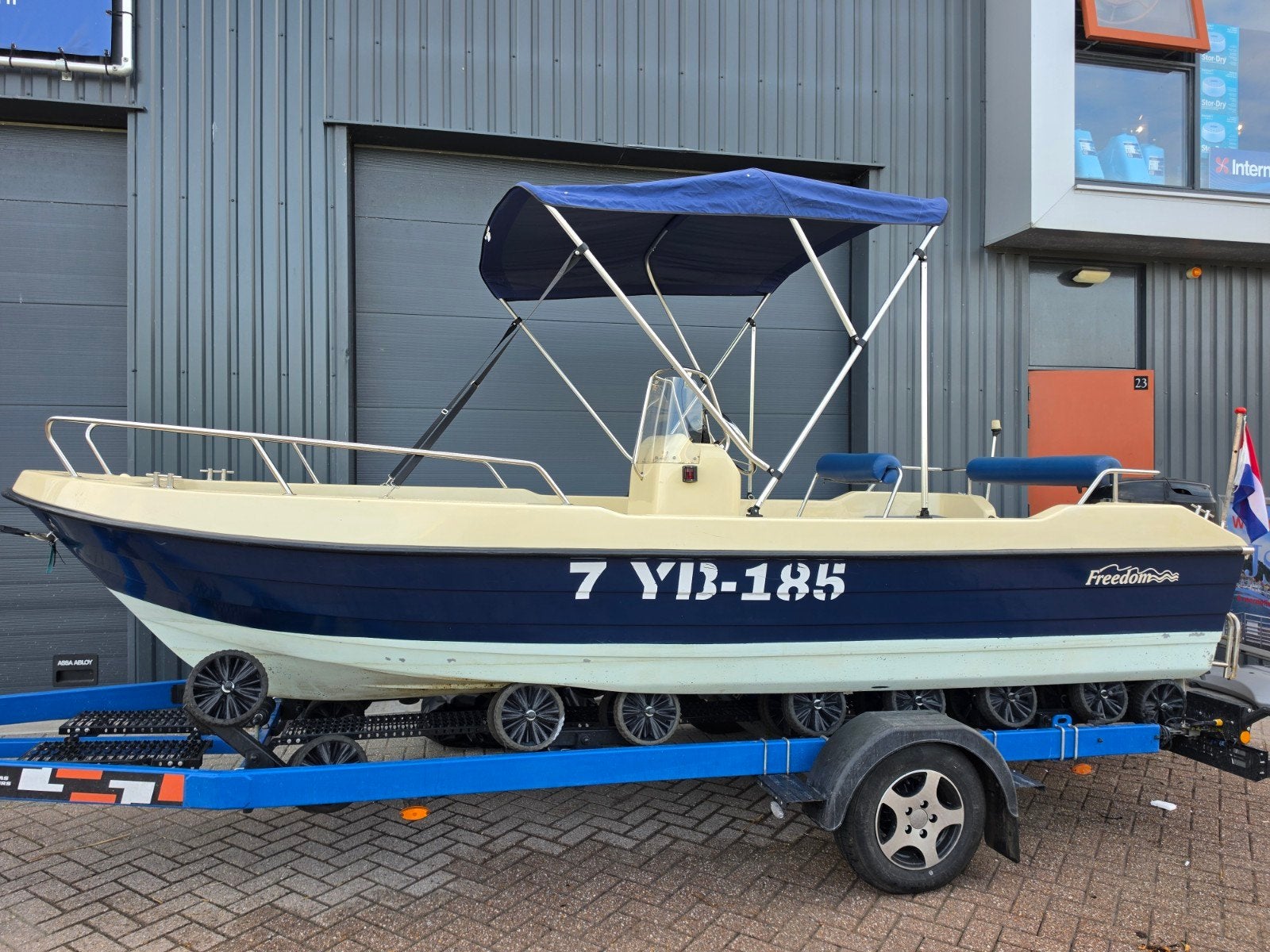 Snelle Freedom 515 + Parsun 40PK *2019* Powertrim-Biminitop, Watersport en Boten, Ophalen of Verzenden, Elektrische start