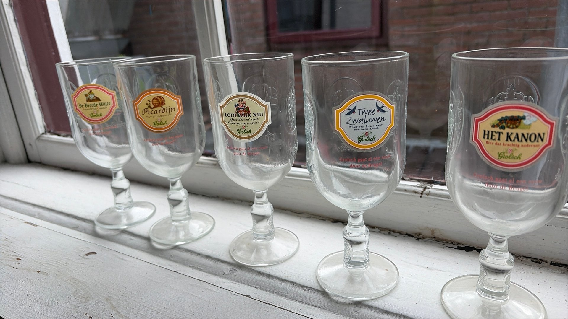 Grolsch speciale glazen, Verzamelen, Ophalen, Nieuw, Glas of Glazen, Grolsch