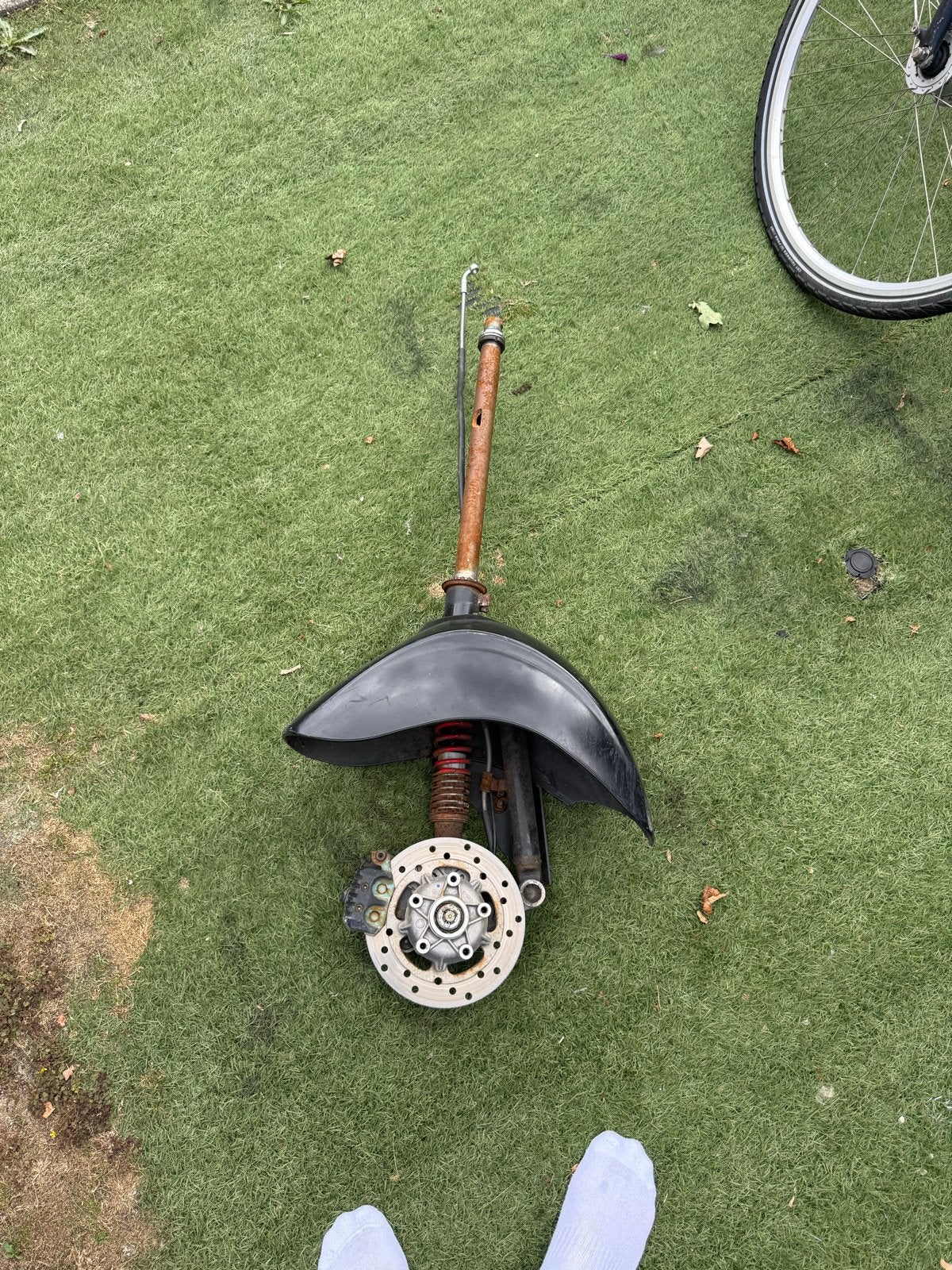 Vespa Sprint voorvork met schijfrem, Fietsen en Brommers, Brommeronderdelen | Scooters, Ophalen of Verzenden, Gebruikt, Overige typen