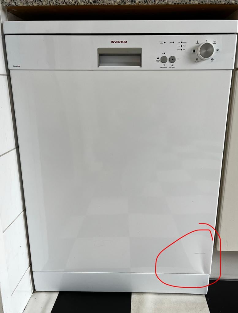 Inventum VVW6023AW vaatwasser, Witgoed en Apparatuur, Vaatwasmachines, Ophalen, Gebruikt, Minder dan 85 cm, 60 cm of meer