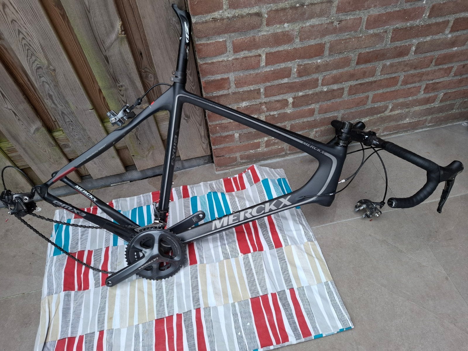 Shimano Ultegra FC-6800 onderdelen, Gebruikt, Shimano, Racefiets, Carbon