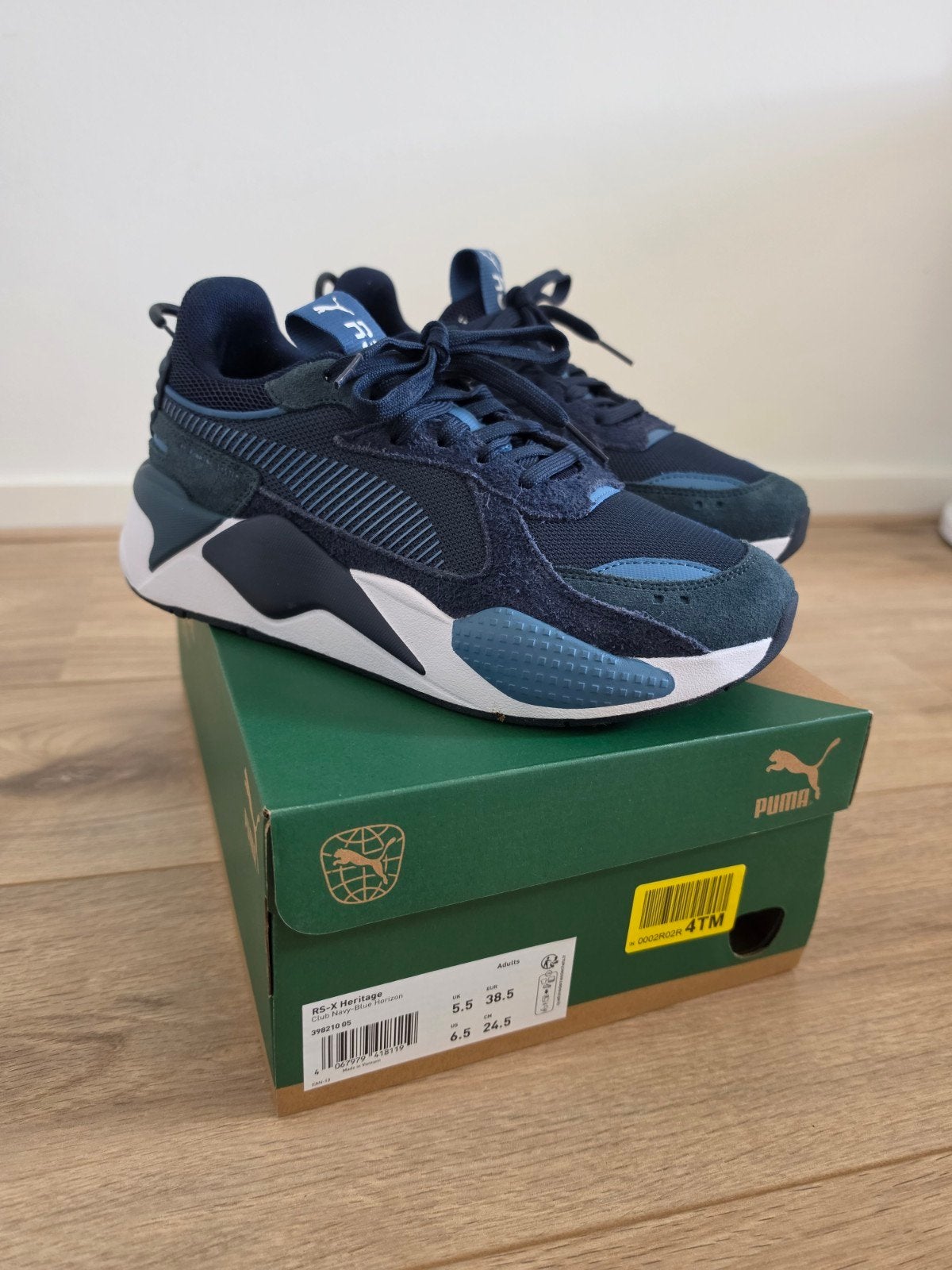 Puma RS-X Heritage sneakers blauw 38,5 nieuw incl doos, Nieuw, Ophalen of Verzenden, Sneakers of Gympen, Puma