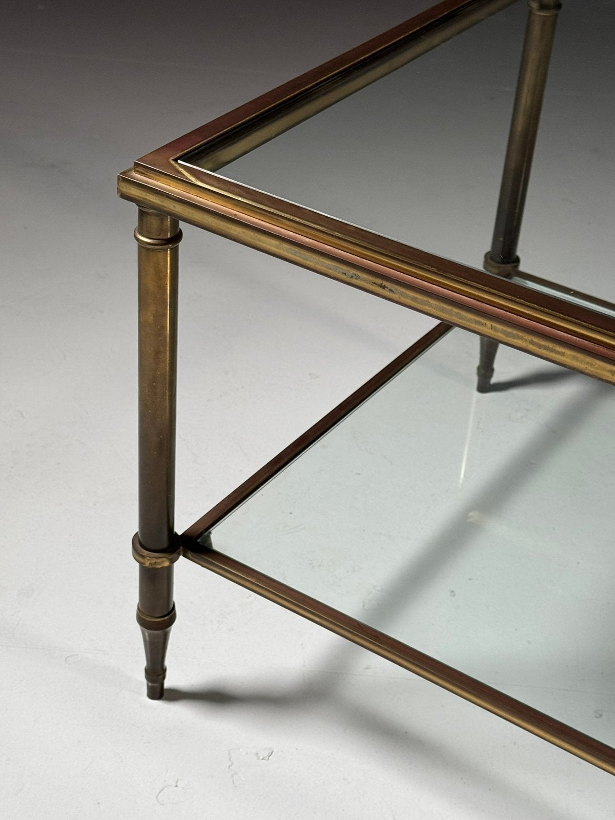 Mid century salontafel glas, Ophalen of Verzenden