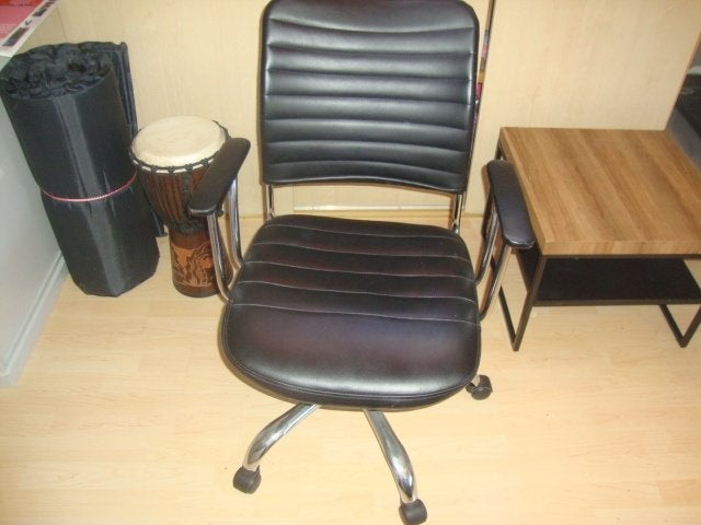 bureaustoel, Huis en Inrichting, Bureaustoelen, Ophalen, Gebruikt, Zwart, Bureaustoel