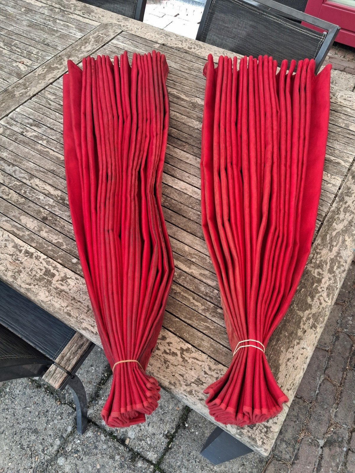 Labro Zijgordijnen set Rood, Ophalen of Verzenden, Gebruikt, Volvo, Interieur en Bekleding
