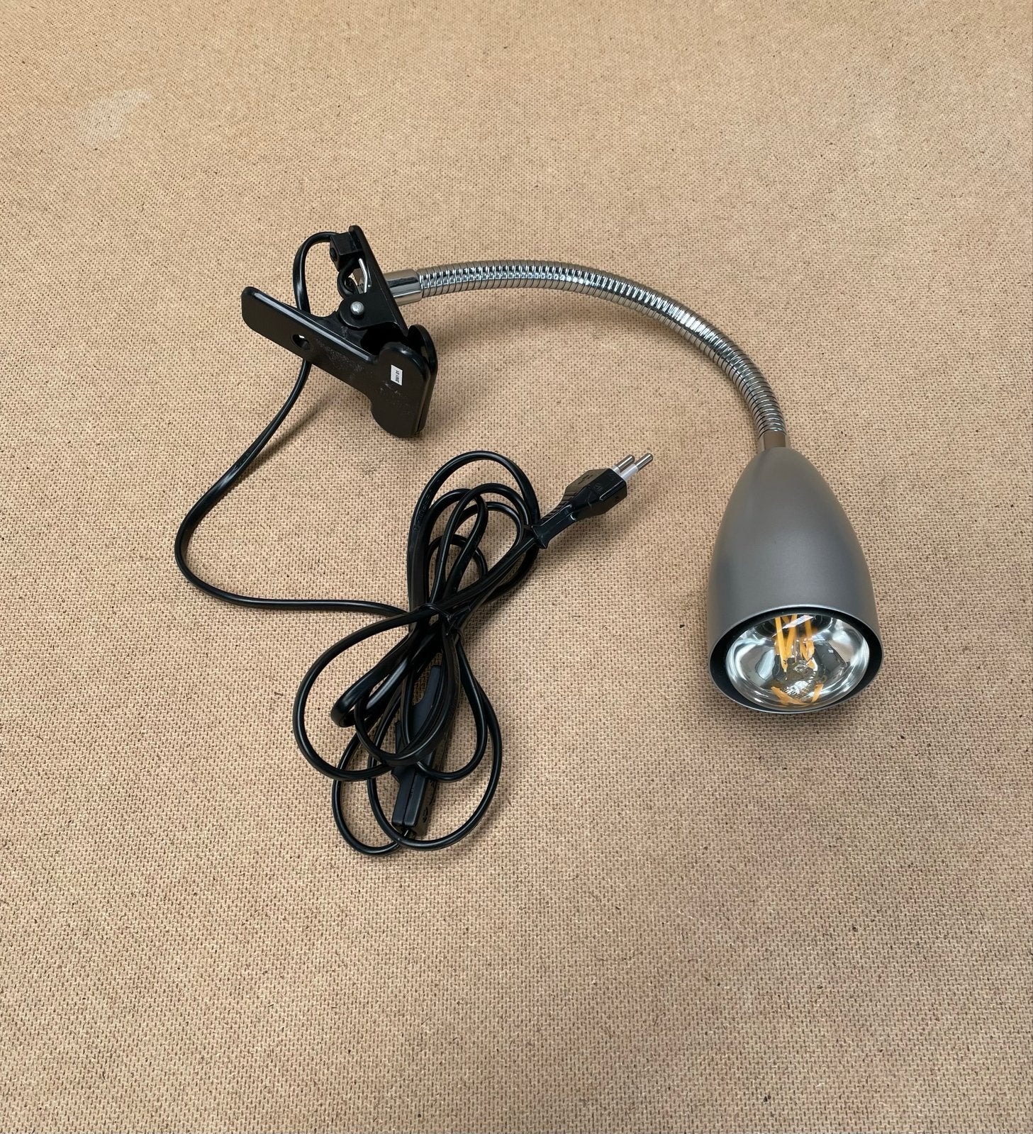 High Light Vie Klemlamp Titaan - Flexibele LED Lamp