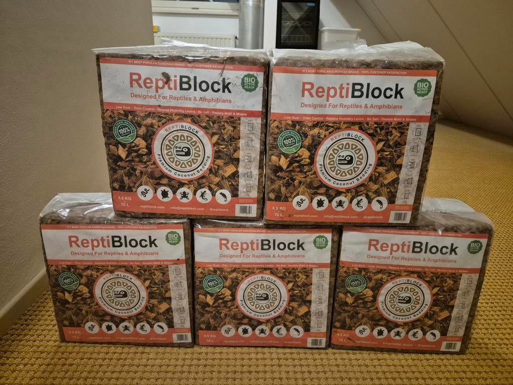 5 x repti blok 4.5kg nieuw, Dieren en Toebehoren, Ophalen of Verzenden, Nieuw, Overige typen