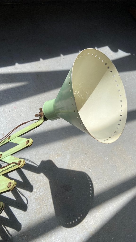 Vintage 'schaar' lampje 30er jaren Vintage 'scissor' light, Ophalen