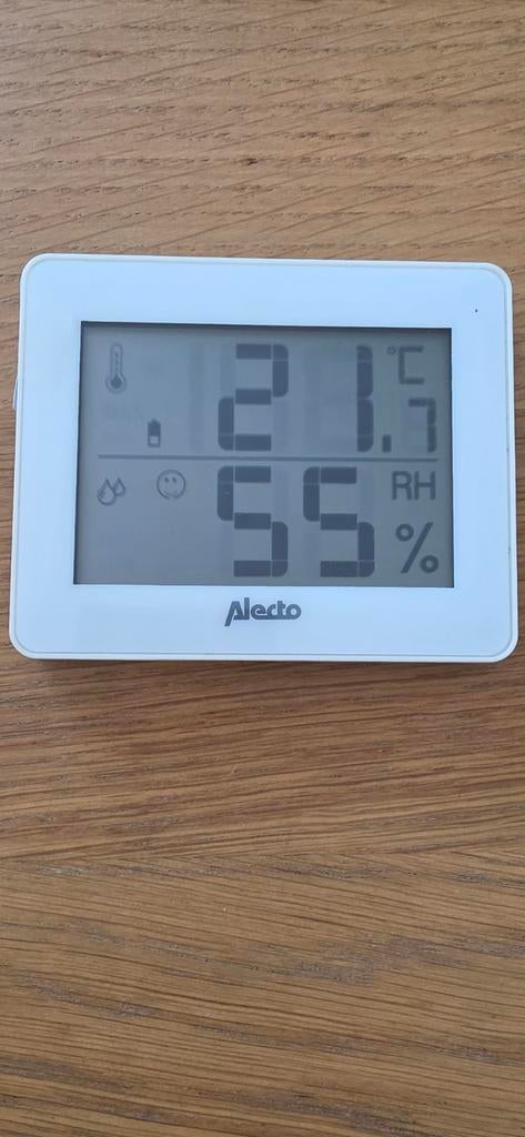 Alecto Weerstation met Temperatuur en Luchtvochtigheid, Audio, Tv en Foto, Weerstations en Barometers, Ophalen of Verzenden, Zo goed als nieuw