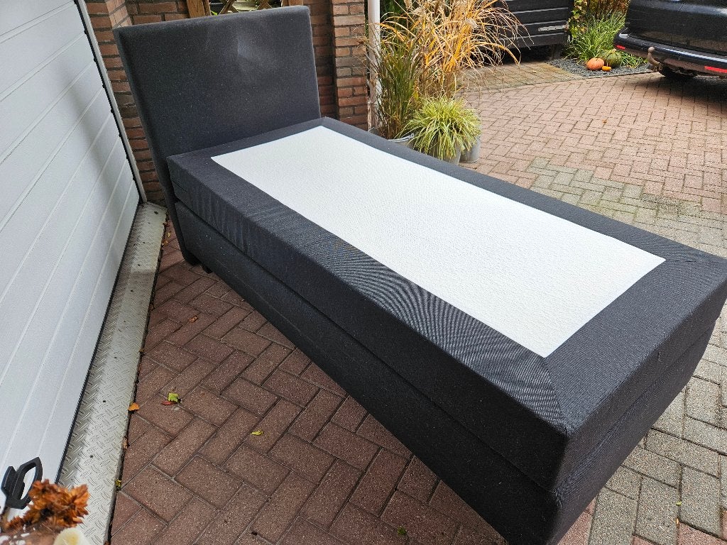 GRATIS OP TE HALEN box spring bed, Ophalen, Gebruikt, 90 cm, Eenpersoons
