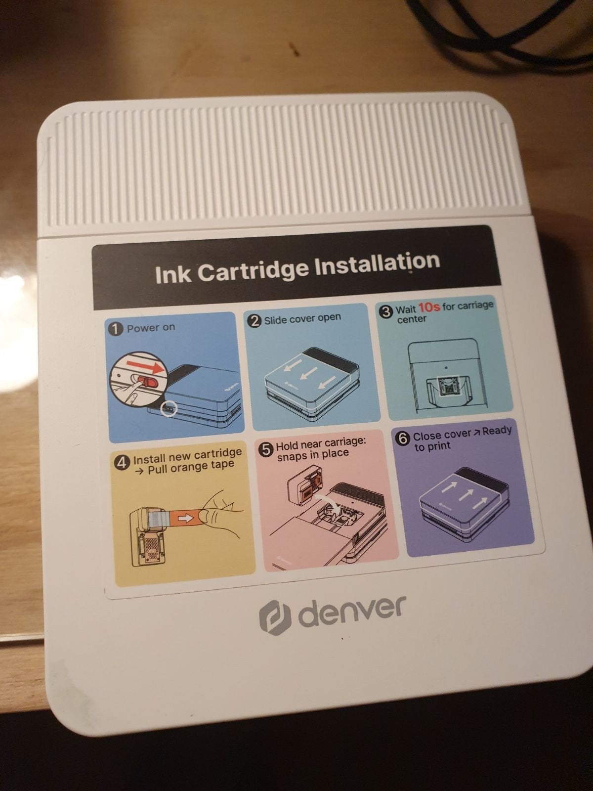Denver Pocket Printer - Zo goed als nieuw, Computers en Software, Pocketprinters, Ophalen of Verzenden, Zo goed als nieuw, Denver