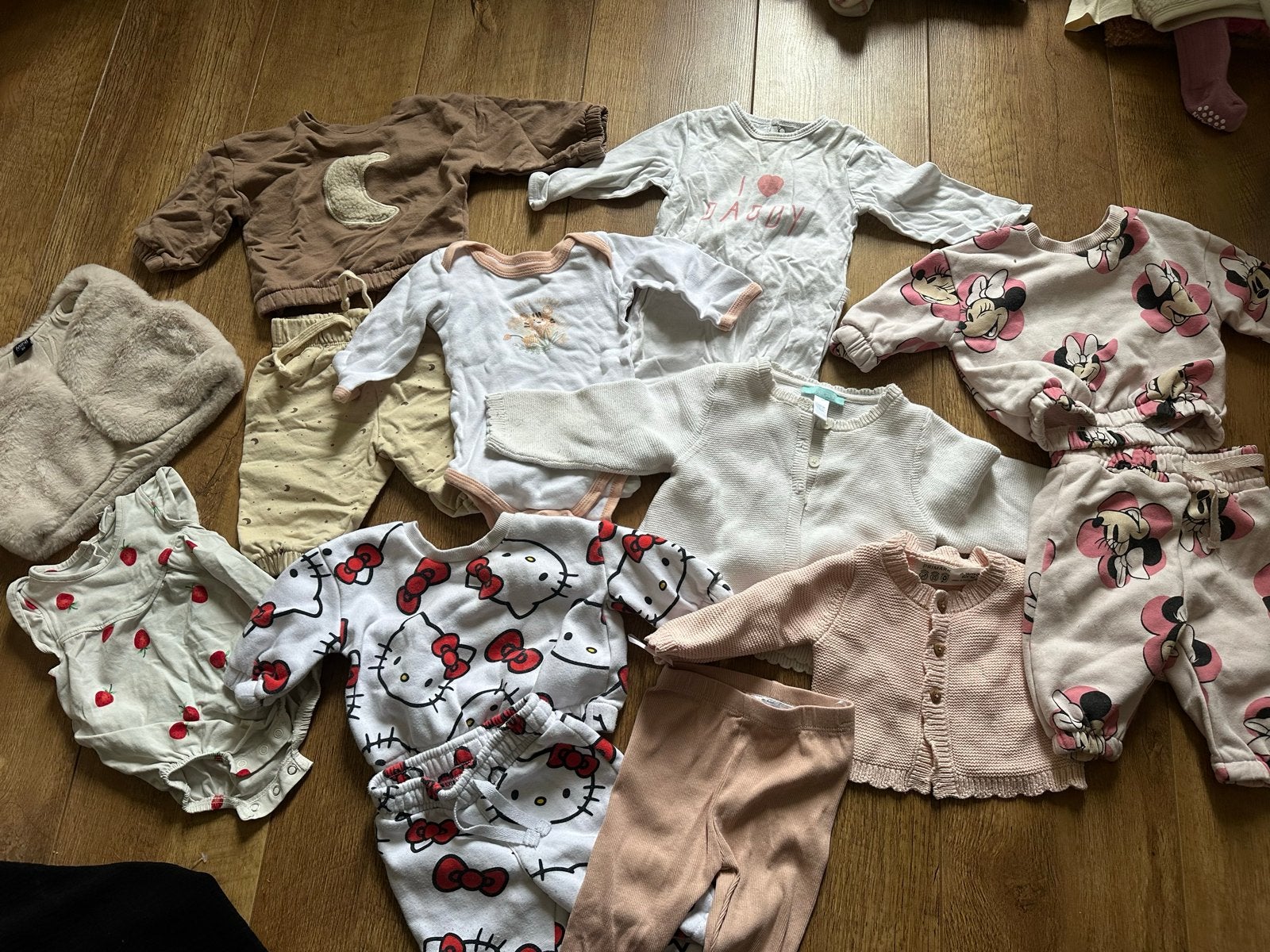 Babypakket Kleding Maat 50-68: Minnie, Hello Kitty & Meer, Ophalen, Gebruikt, Meisje
