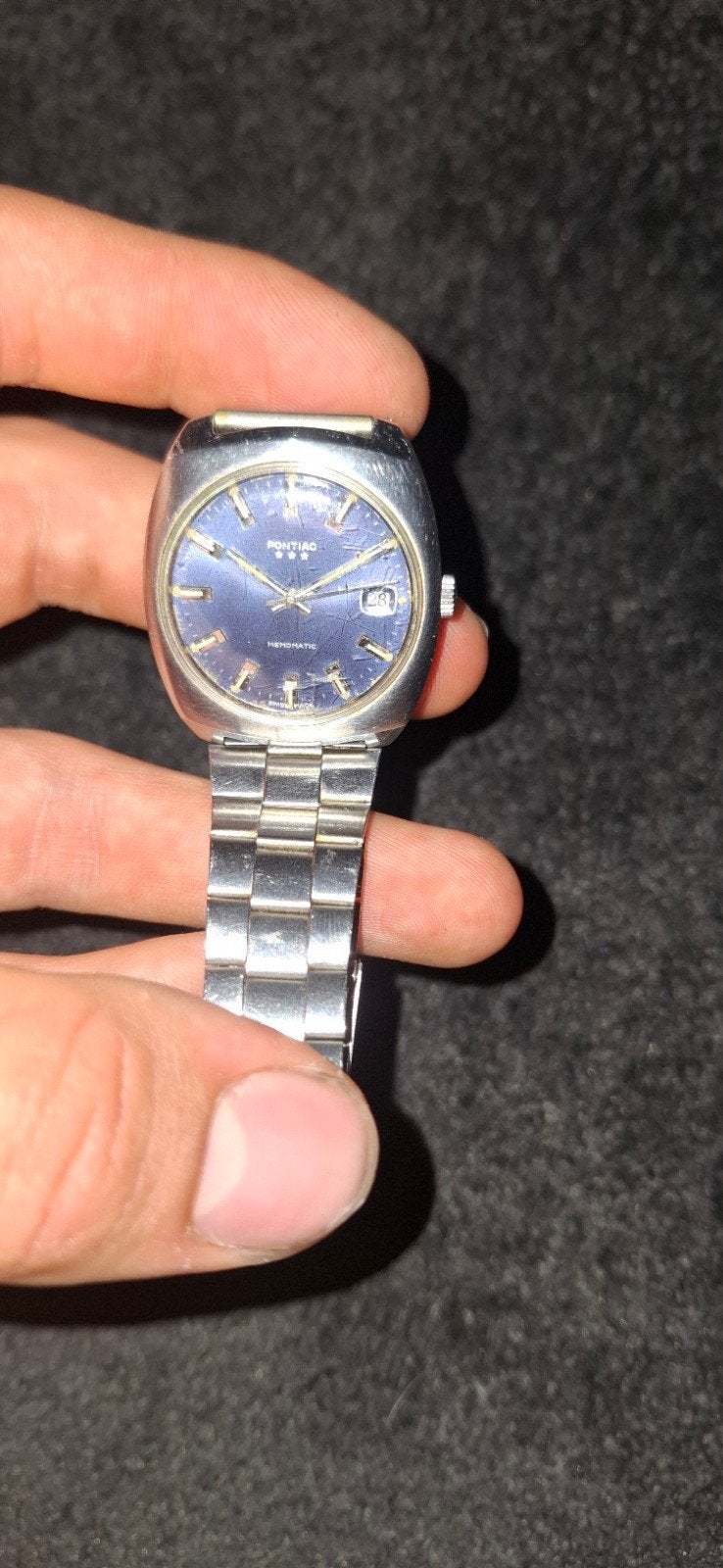 Pontiac horloge - voor verzamelaars, Staal, Met bandje, Polshorloge, 1960 of later
