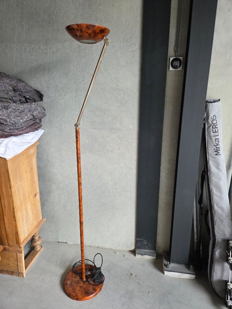 staande lamp, Ophalen, G13 (TL), Zo goed als nieuw, Metaal