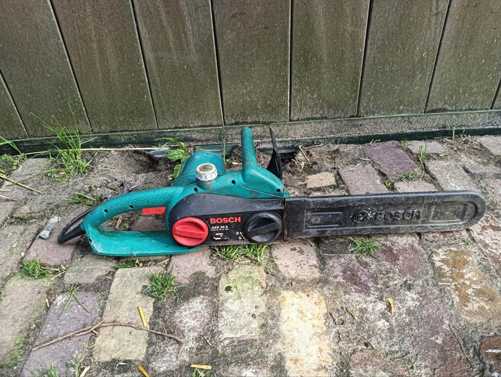 Elektrische kettingzaag, Ophalen, Gebruikt, Kettingzaag, 30 tot 70 mm