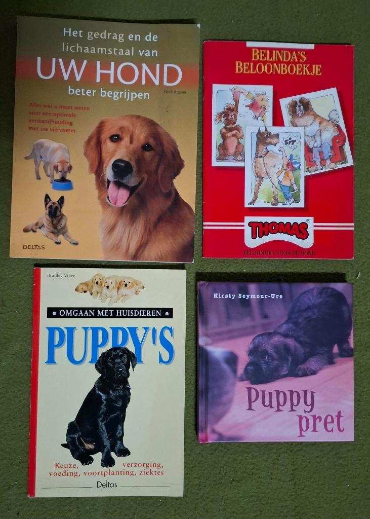 4 boeken over honden / puppy's, Boeken, Ophalen of Verzenden, Gelezen, Honden, Diverse