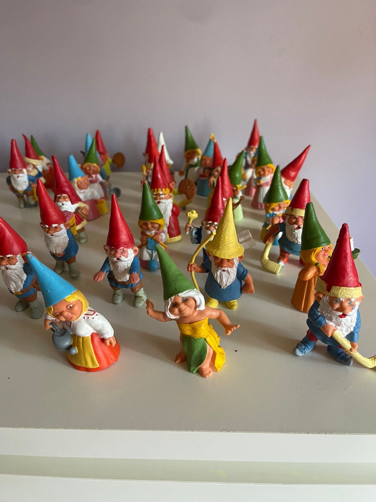 David de kabouter poppetjes vintage 36 stuks, Ophalen of Verzenden, Gebruikt