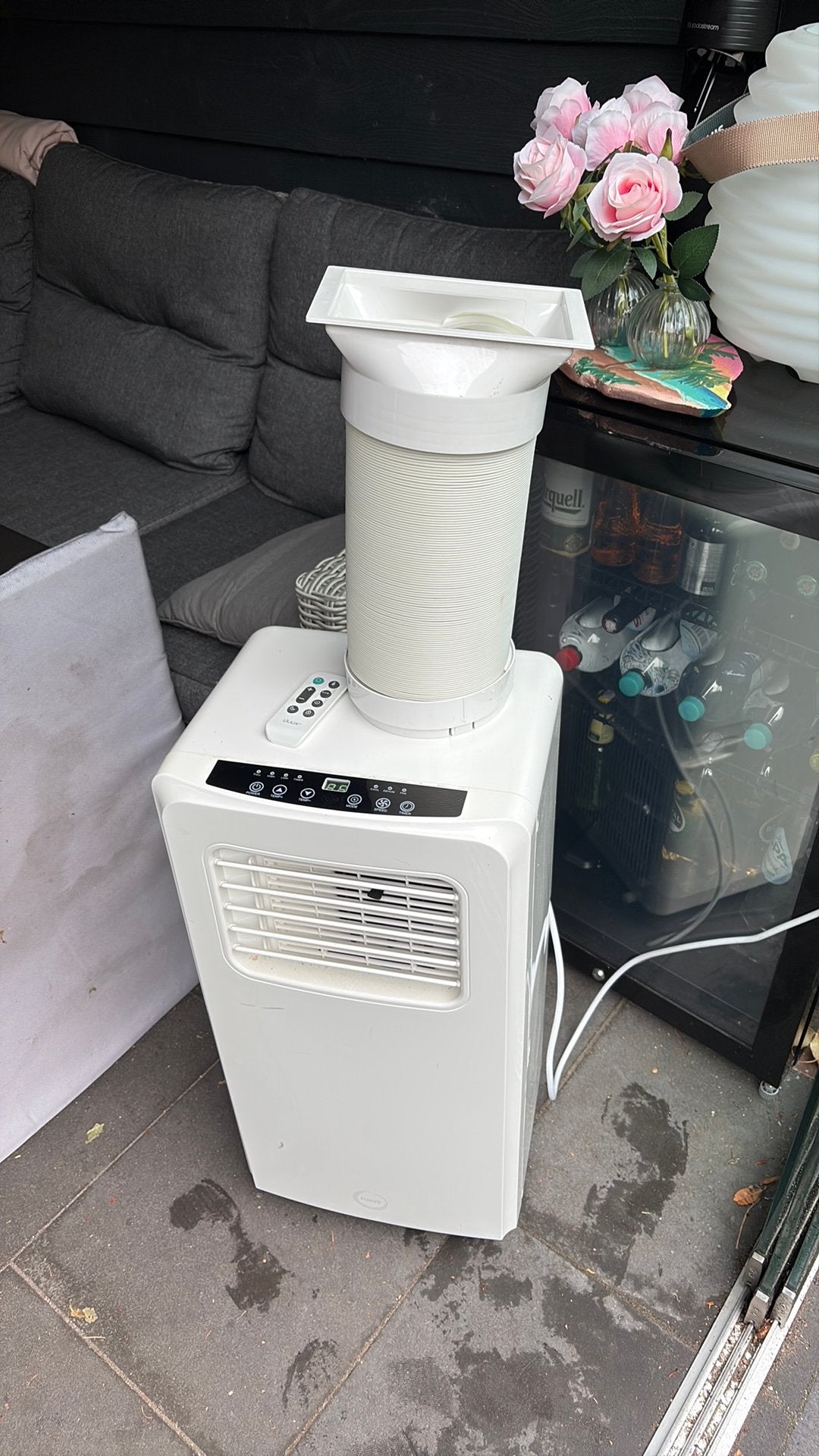 Mobiele airco met slang, Ophalen, Minder dan 60 m³, 3 snelheden of meer, Zo goed als nieuw