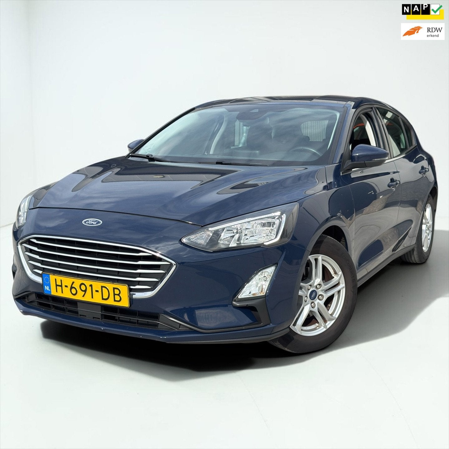 Ford Focus 1.0 EcoBoost GARANTIE | Dealer onderhouden, Auto's, Dealer onderhouden, Gebruikt, Euro 6, Blauw