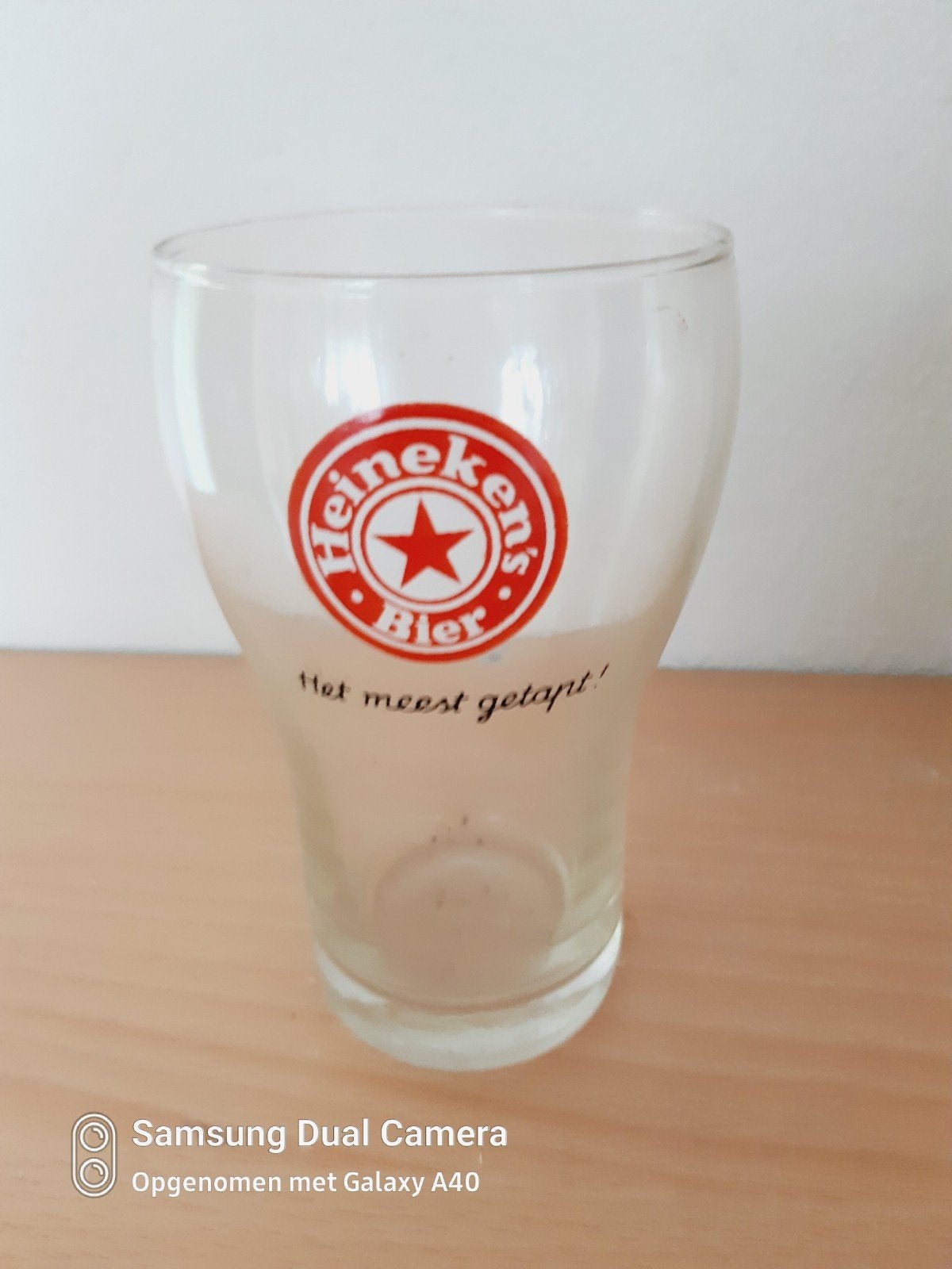 Mooie Heineken.s bier tulpglas het meest getapt, Ophalen of Verzenden, Zo goed als nieuw, Glas of Glazen, Heineken