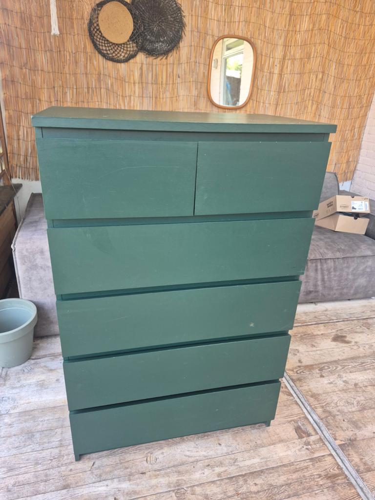 Ikea malm ladekast met 6 laden, Ophalen, Gebruikt, 5 laden of meer, 100 tot 150 cm