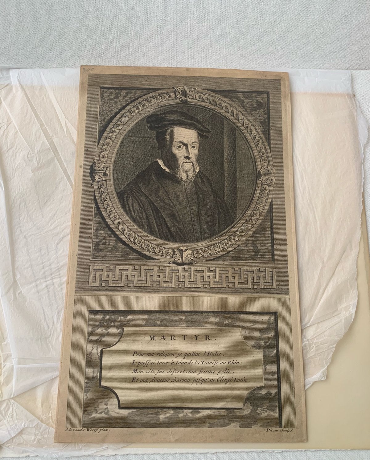 18e eeuwe kopergravure, Antiek en Kunst, Kunst | Etsen en Gravures, Ophalen of Verzenden
