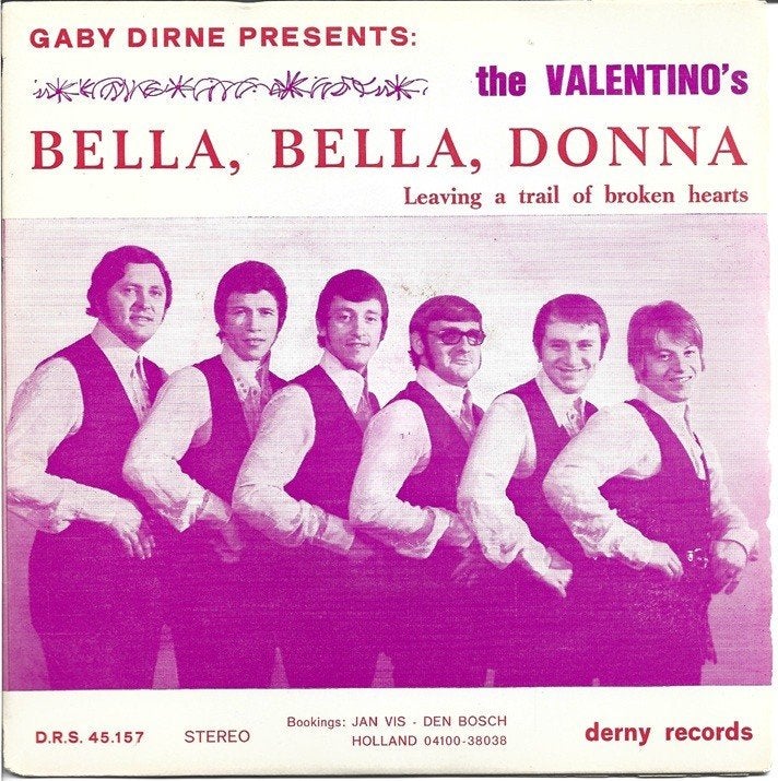 The Valentino's - Bella, Bella, Donna, Gebruikt, Verzenden, 7 inch, Pop
