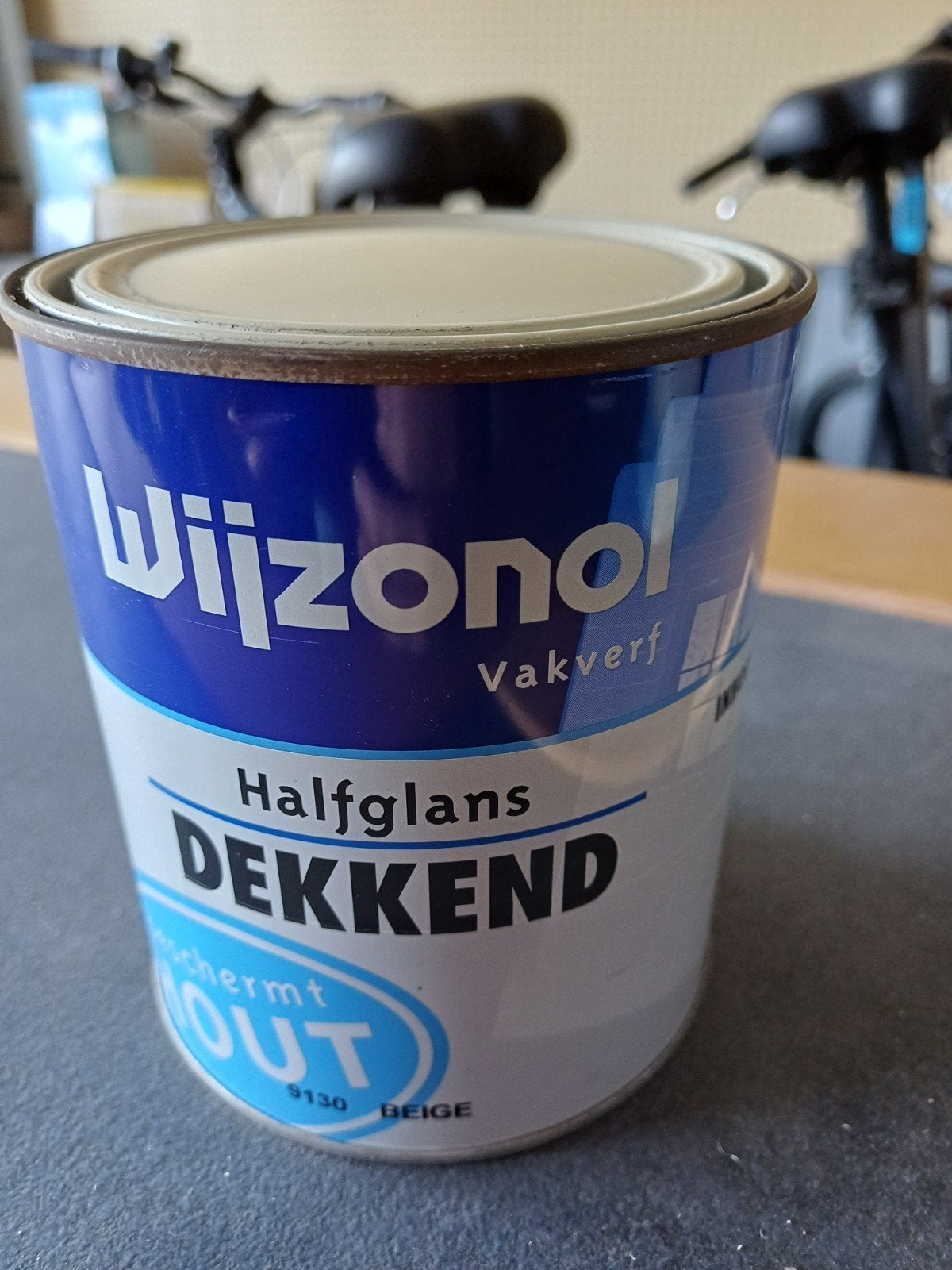 Wyzenol halfglans verf lak dekkend 3 x 0,75 l beige nr 9130, Beige, Nieuw, Ophalen of Verzenden, Lak