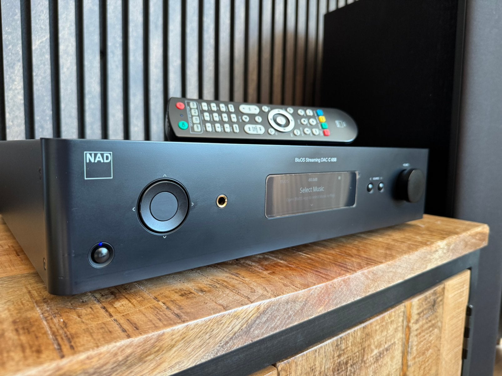 Mooie NAD C658 BluOS Streaming DAC Voorversterker, Overige merken, Ophalen of Verzenden, Zo goed als nieuw, /