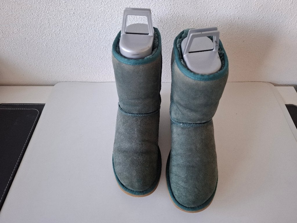 <>  Ugg maat 39 classic short petrol groene laarsjes boots, Verzenden, Lage of Enkellaarzen, Ugg / UGG, Gedragen