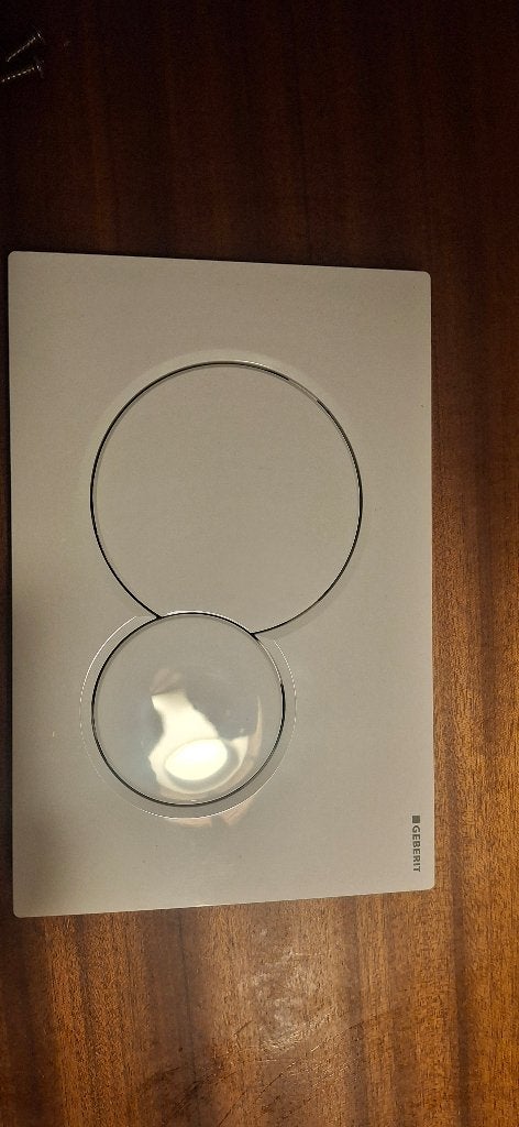 Geberit Bedieningspaneel Sigma01 round Wit., Ophalen of Verzenden, Nieuw, Toilet