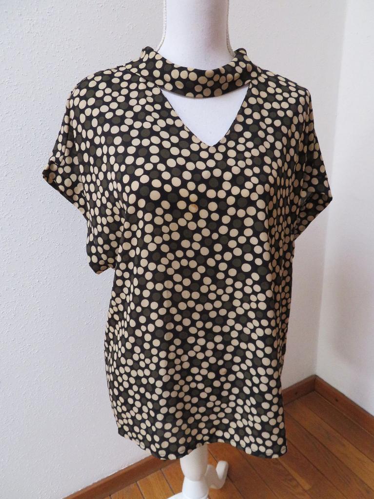 R13 AMELIE & AMELIE apart blouse shirt groen beige M 38/40, Kleding | Dames, Maat 38/40 (M), Nieuw, Ophalen of Verzenden, Zonder mouw