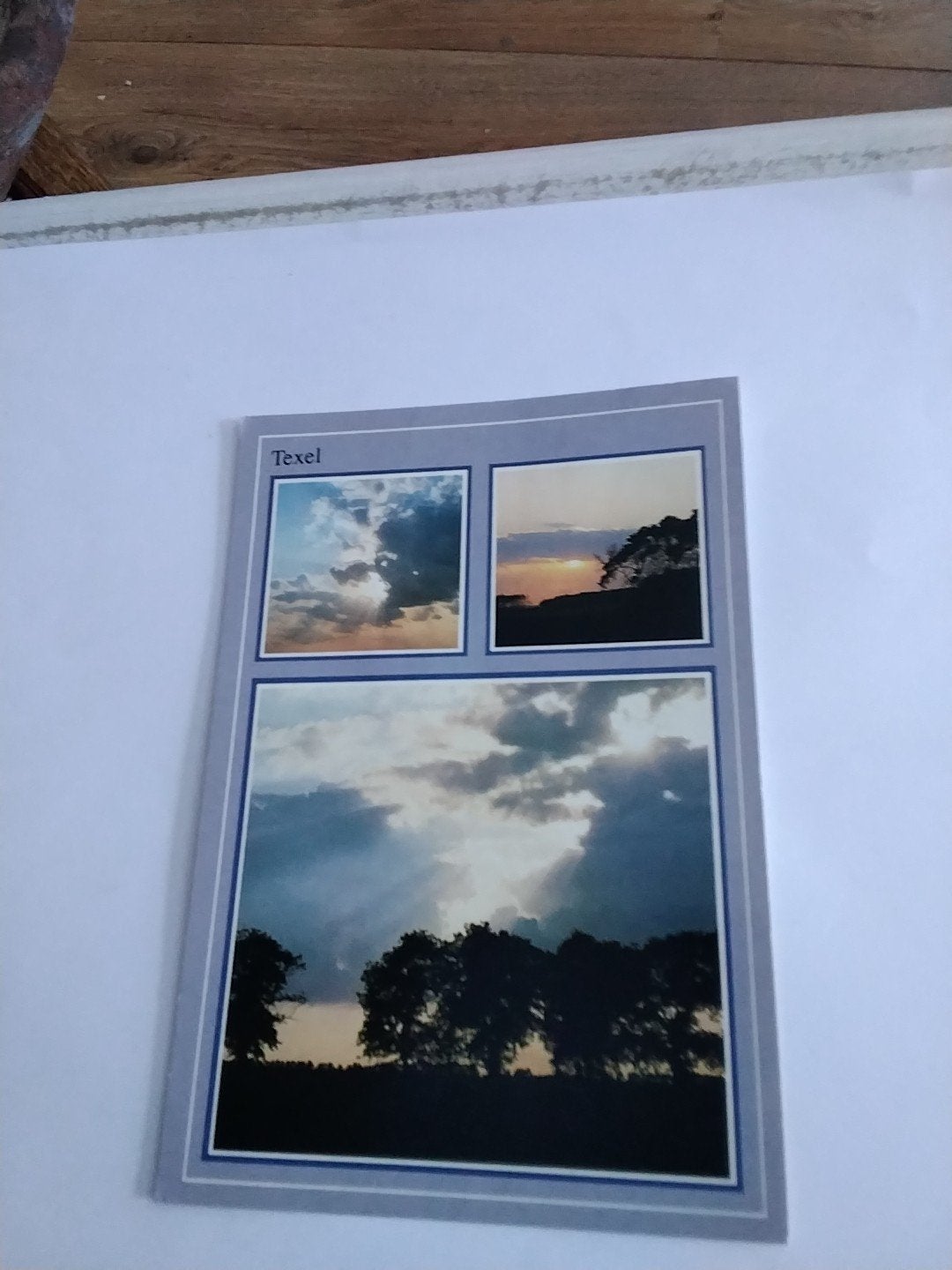 Oude ansichtkaart Texel - Zonsondergang en wolken, Verzamelen, Ophalen of Verzenden