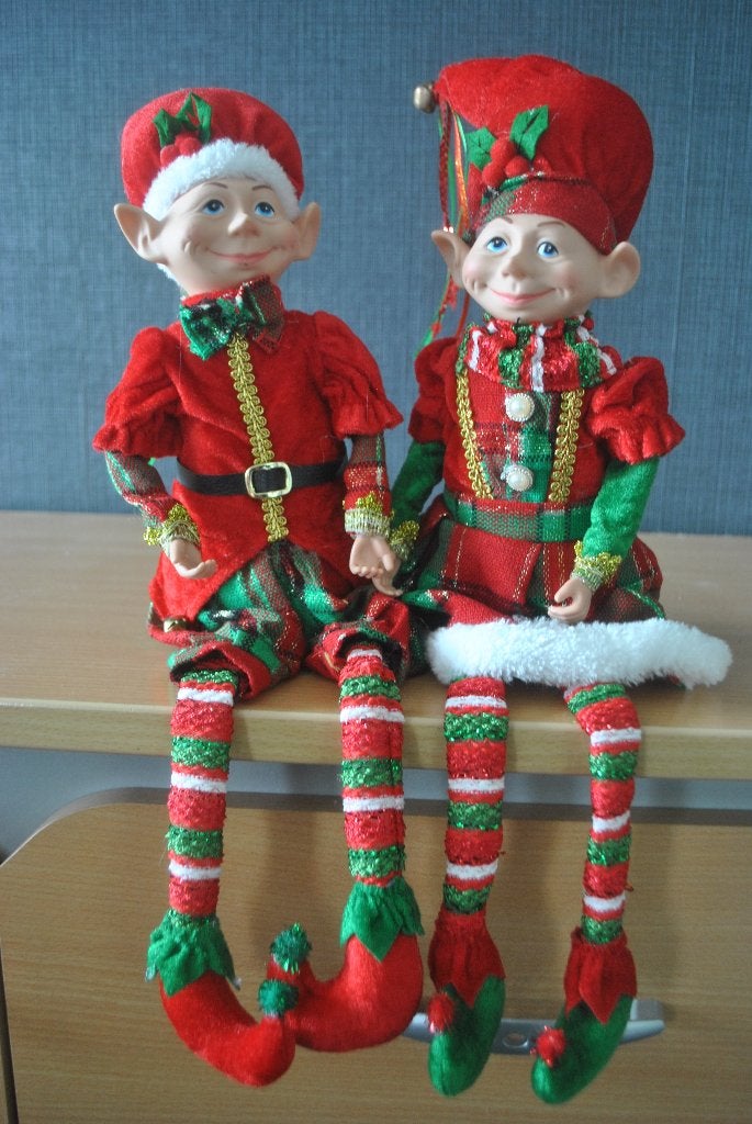 Kerst, laaf, 2 stuks, Diversen, Kerst, Ophalen of Verzenden, Zo goed als nieuw