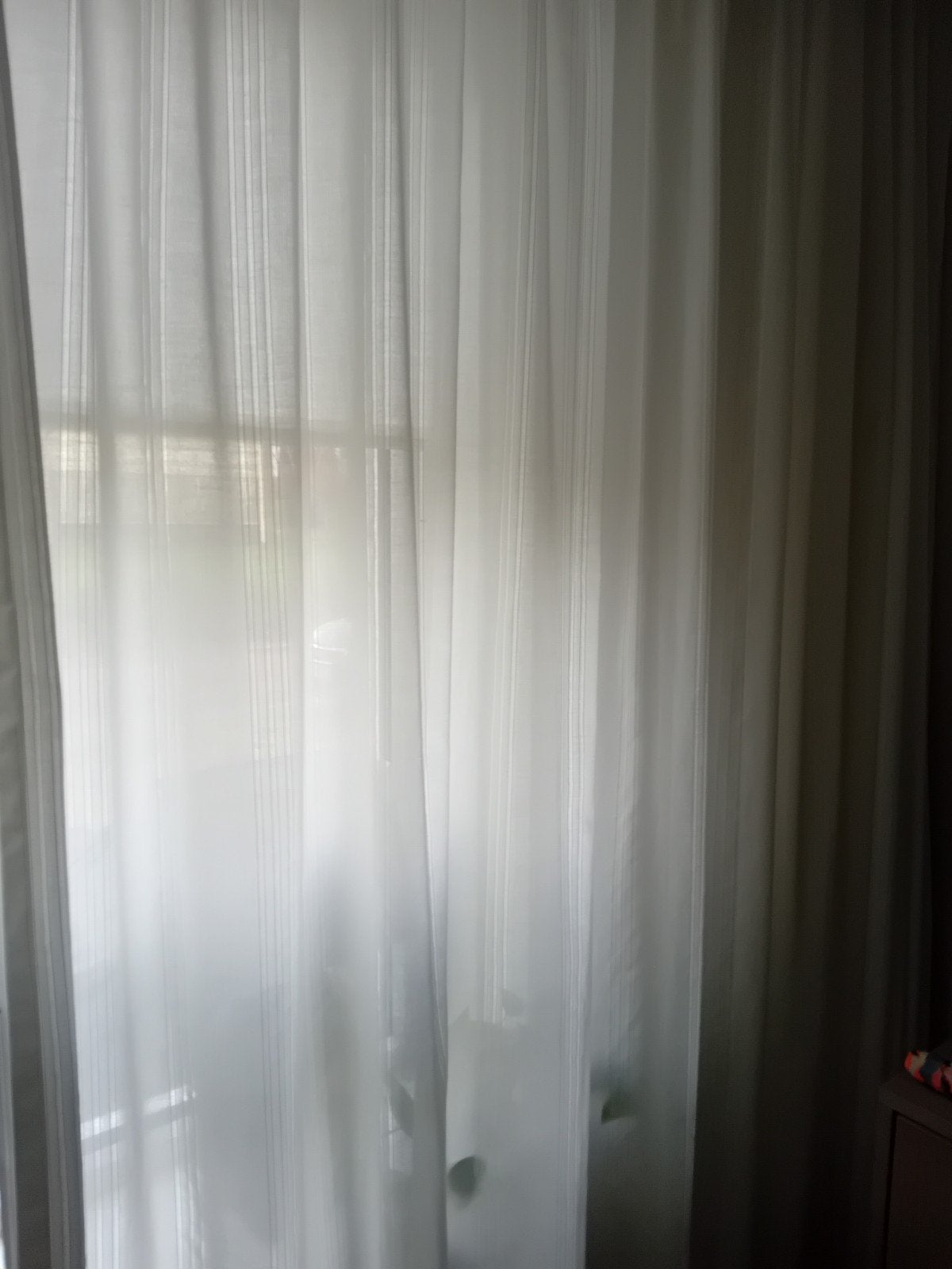 2x3 meter keurige inbetween vitrages, Gebruikt, Wit, Ophalen of Verzenden, Lichtdoorlatend