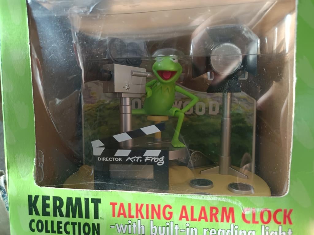 Vintage 1996 Kermit de Kikker Sprekende Alarmklok NIB, Ophalen of Verzenden, Nieuw, Digitaal, Wekker of Tafelklok