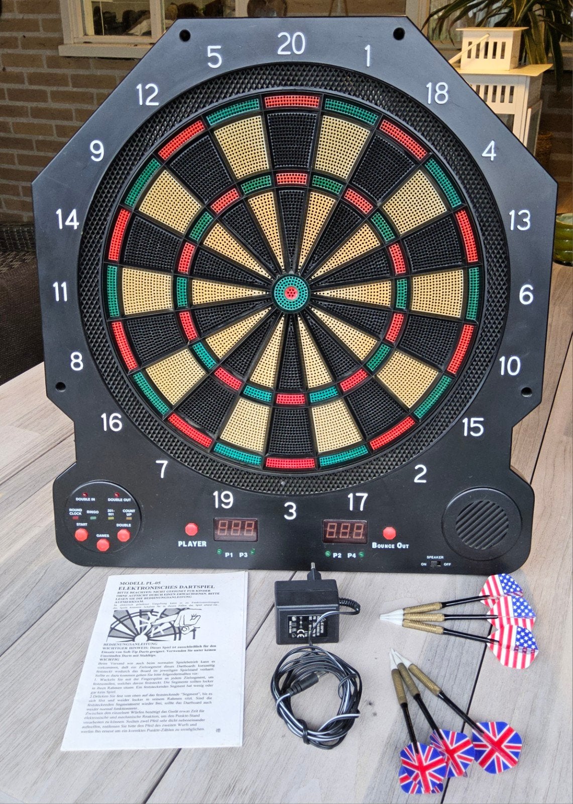 Elektronisch dartbord (PL05), Sport en Fitness, Ophalen, Zo goed als nieuw, Dartbord met pijlen, Elektronisch