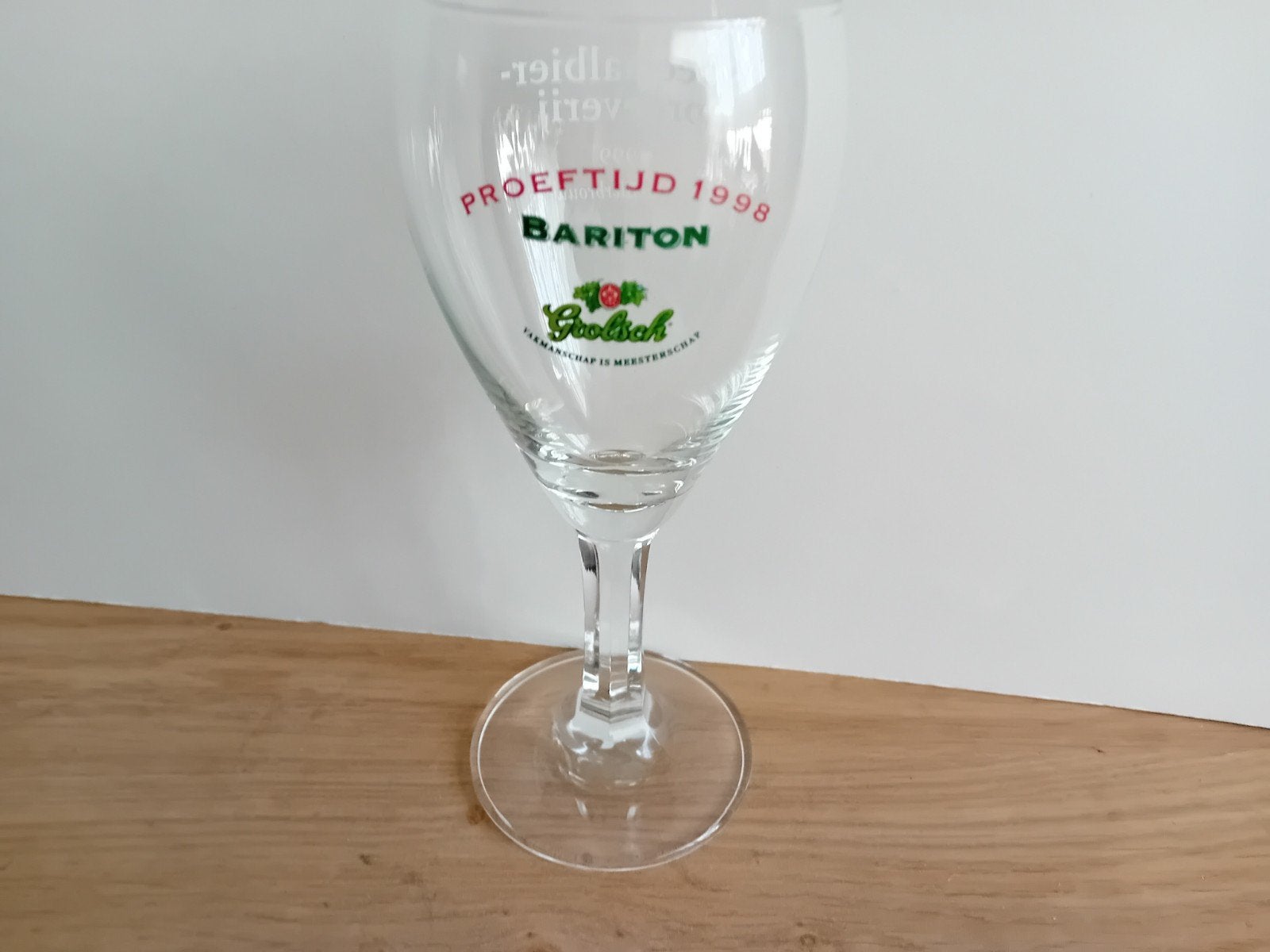Grolsch glas met opdruk, Verzamelen, Ophalen of Verzenden, Zo goed als nieuw, Glas of Glazen, Grolsch