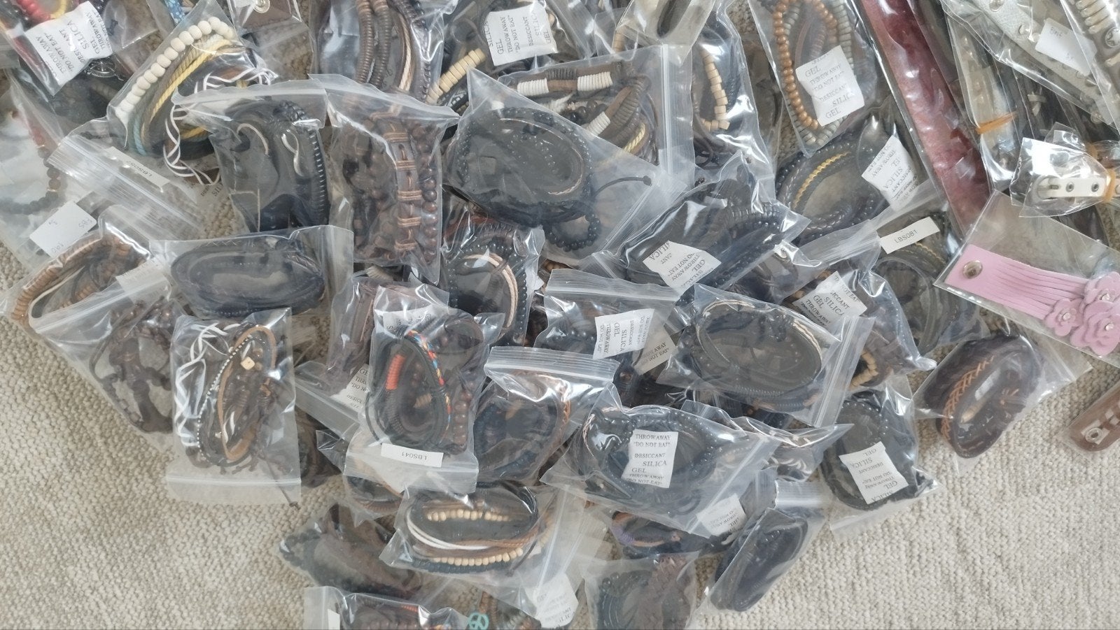 Restparty 500 mooie leren dames en herenarmbanden, Sieraden, Tassen en Uiterlijk, Armbanden, Ophalen of Verzenden, Nieuw, Leer