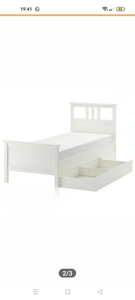 Hemnes Ikea bed, Eenpersoons, Wit, Nieuw, Ophalen of Verzenden