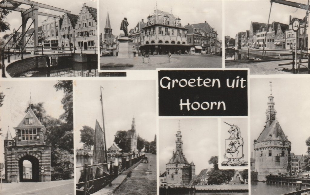 HOORN Brug Poort Waag Haven Groeten, Verzenden, 1960 tot 1980, Gelopen, Noord-Holland