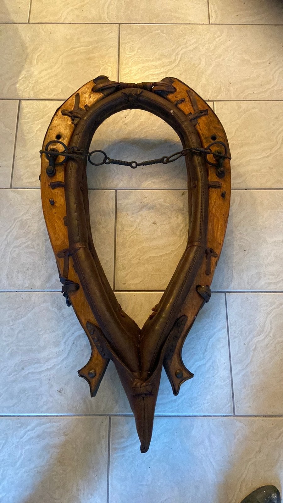 Gareel paard antiek opgeknapt refurbished haam oude ploeg, Ophalen, Gebruikt