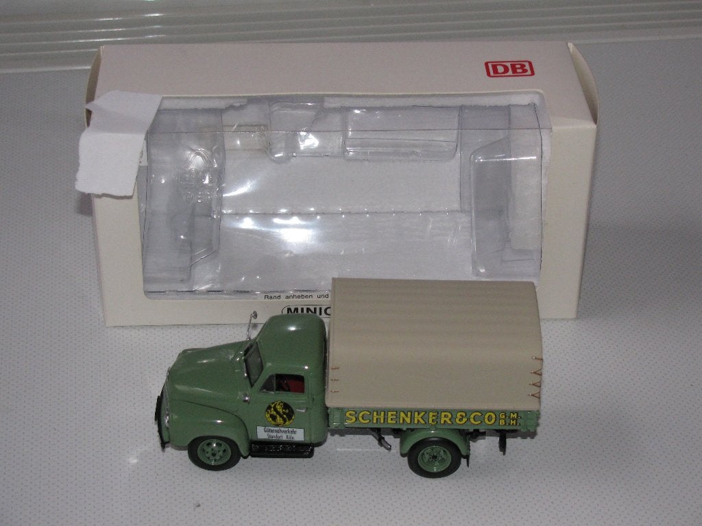 Minichamps Opel Blitz Schenker & Co Schaal 1:43, Ophalen of Verzenden, Nieuw, Bus of Vrachtwagen, MiniChamps