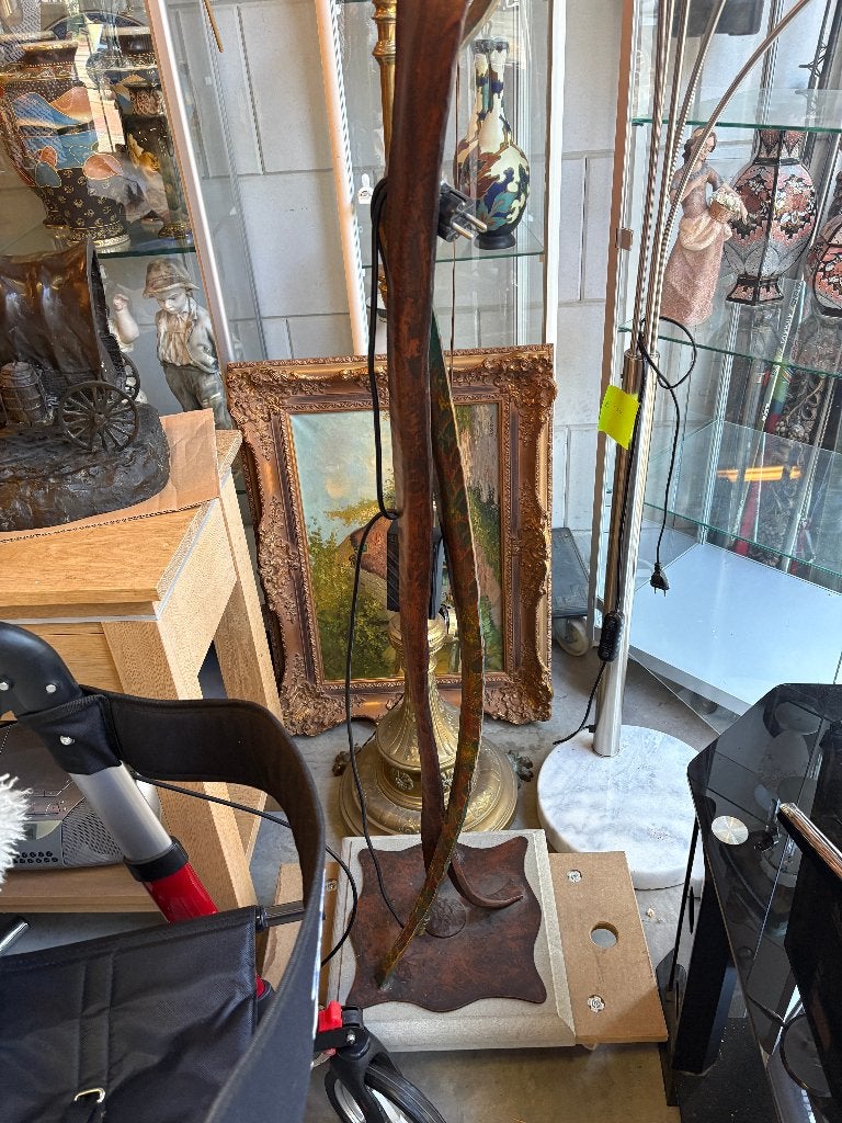 vloerlamp, Gebruikt, Klassiek, Ophalen of Verzenden, Glas
