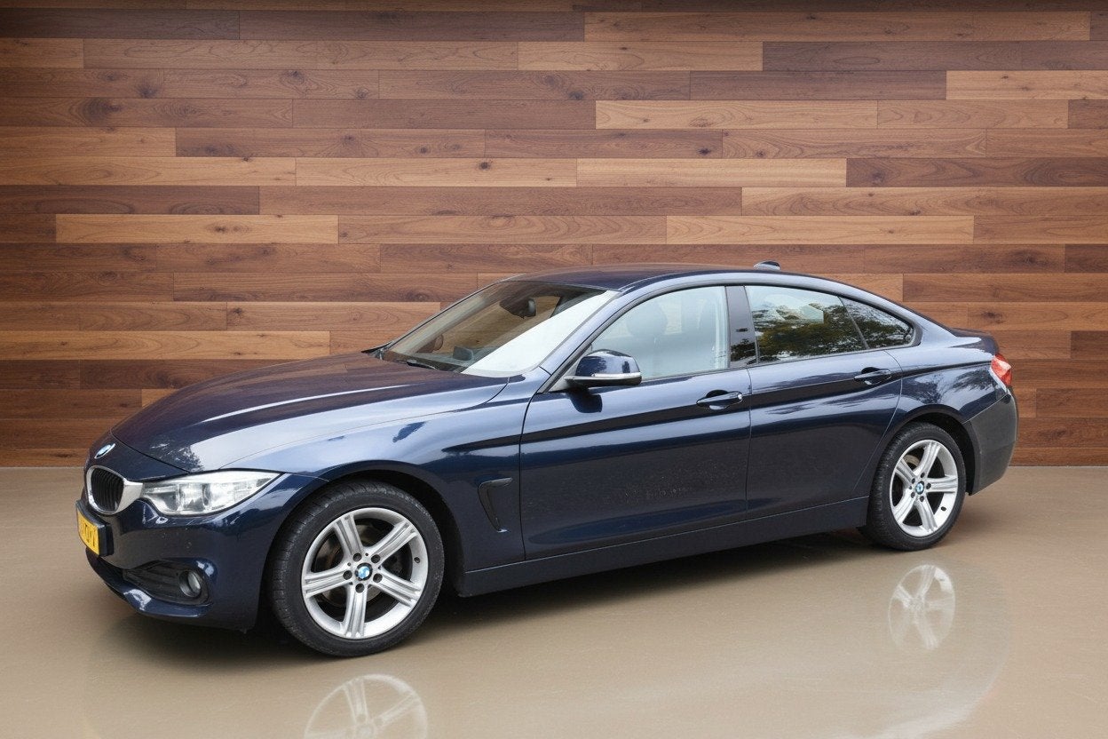 BMW 4 Serie Gran Coupé 418d Business | NAVI | TREKHAAK, Auto's, 745 kg, 4 cilinders, Blauw, 1465 kg