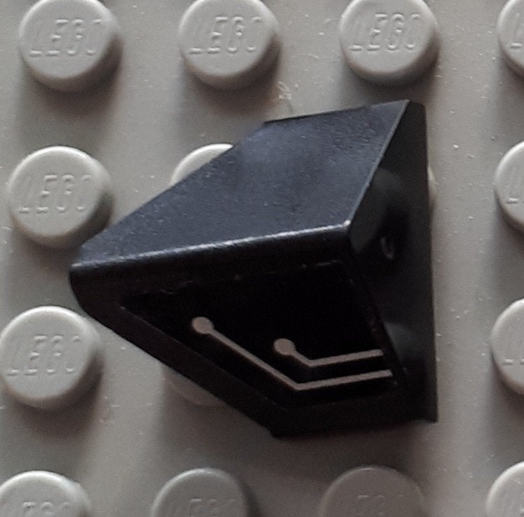 3049pb002 (1) black Slope 45 2 x 1 Double - Inverted w, Ophalen of Verzenden, Gebruikt