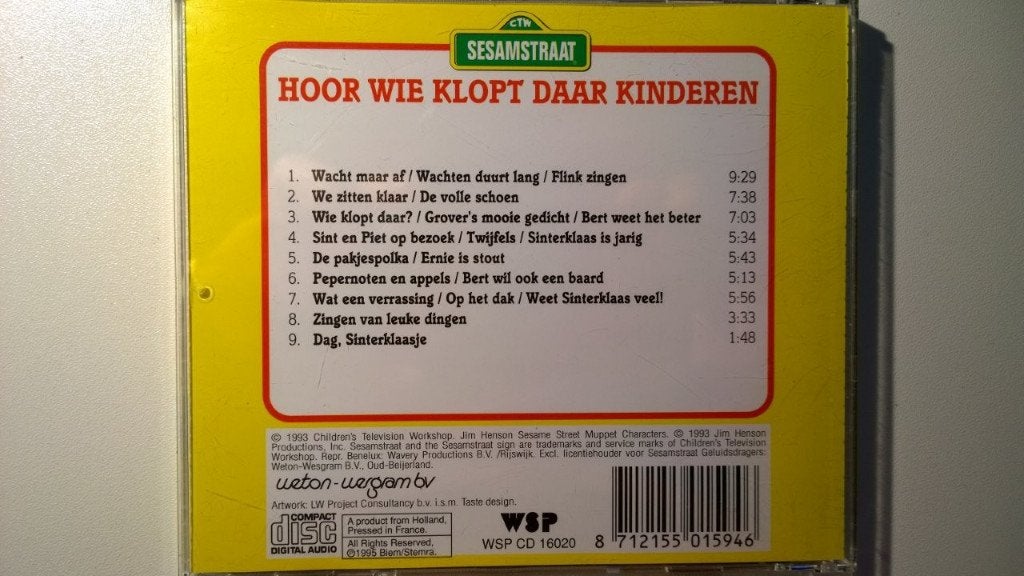 Sesamstraat - Hoor Wie Klopt Daar Kinderen, Ophalen of Verzenden, Zo goed als nieuw, Sinterklaas