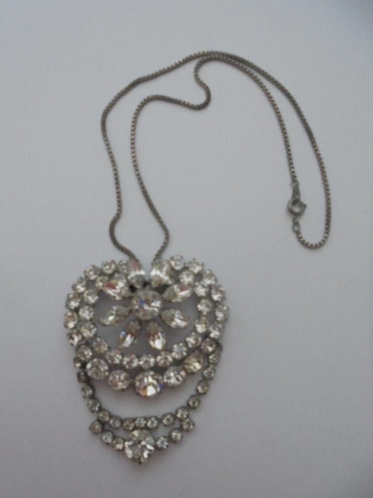 Vintage ketting met hanger 1980, Ophalen of Verzenden, Zo goed als nieuw, Zilver, Overige materialen