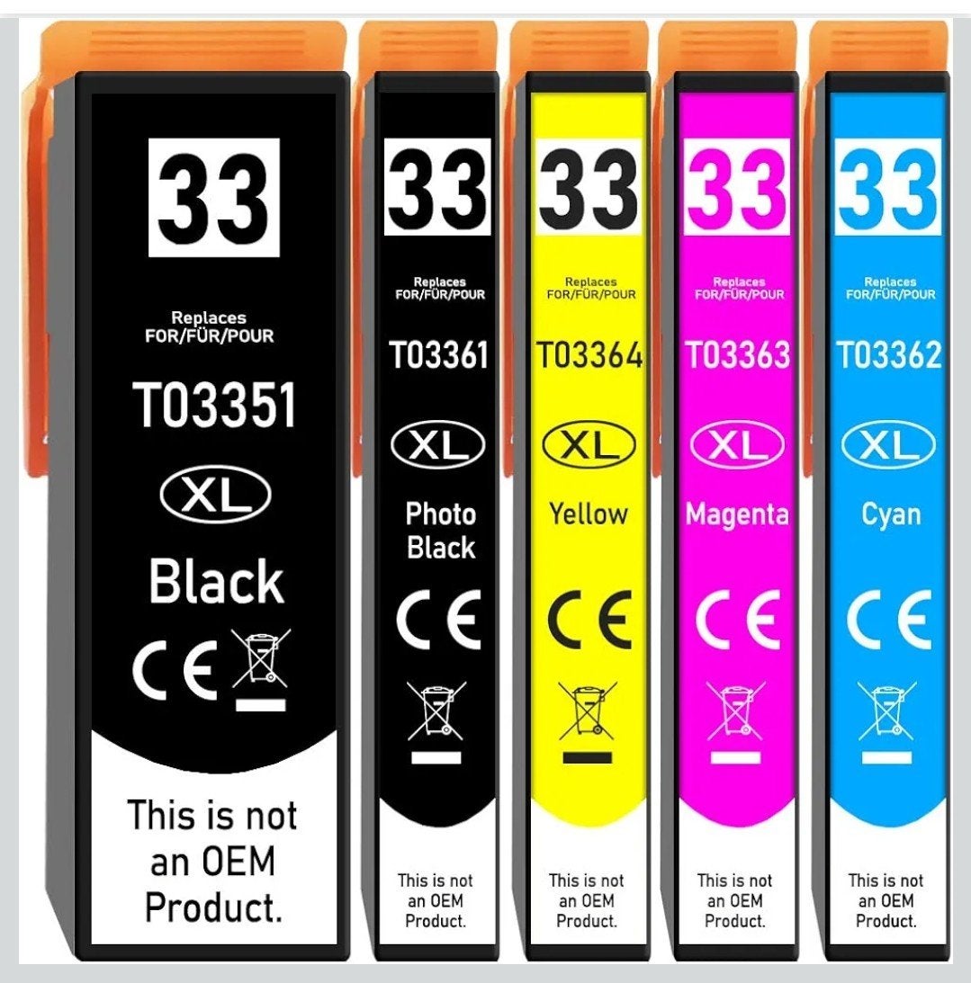 2x Iktcartridges Set (5 stuks) - Compatibel met Epson, Ophalen of Verzenden, Nieuw, Compatibel met Epson